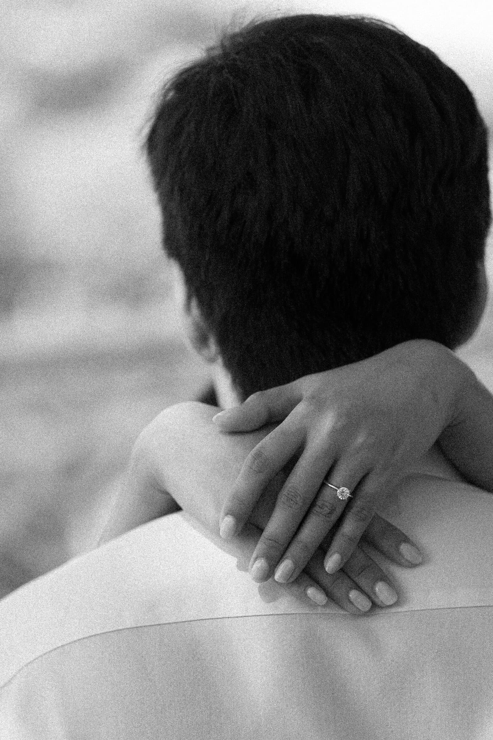 Couple, engagement ring